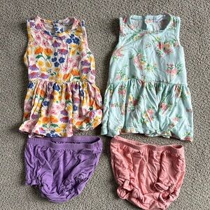 Angel Dear Two Piece Bamboo Ruffle Set